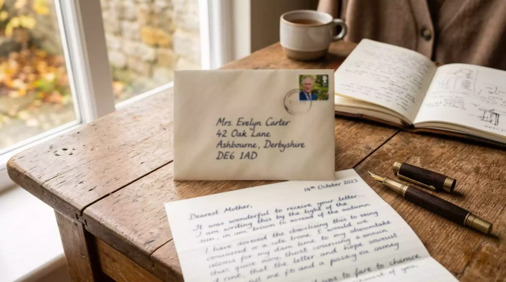 Handwritten envelope for sweepstakes mail-in entry